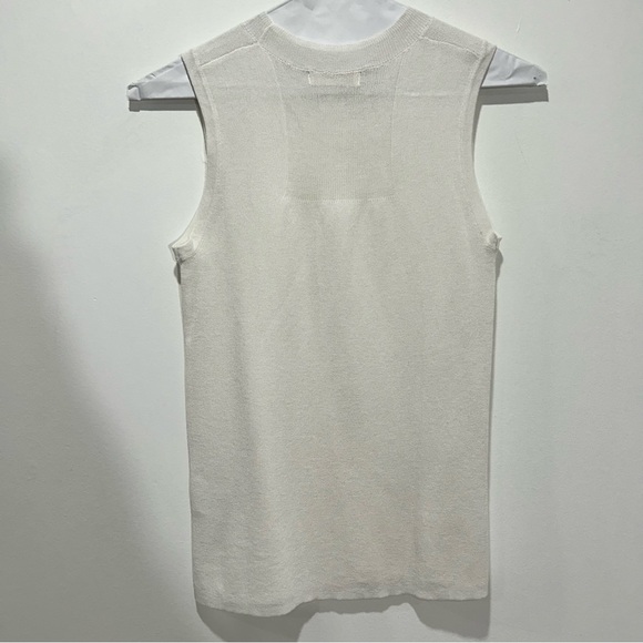 ALL:ROW White Sleeveless Top/Blouse in Women's Size Medium - Picture 3 of 6